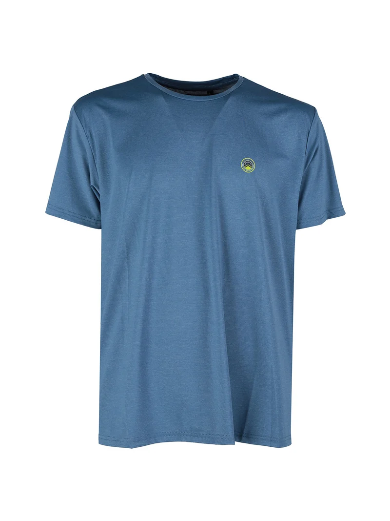 T-shirt sportiva da uomo in tessuto tecnico - blu