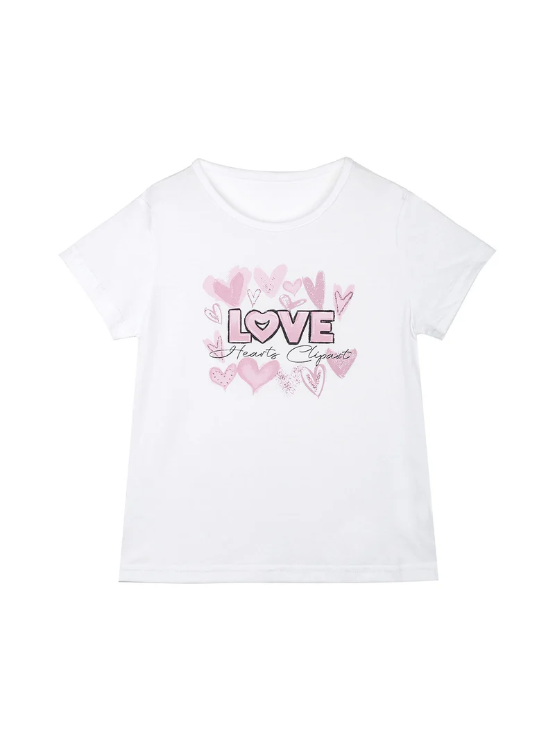 Completo tuta da bambina 3 pezzi con cappuccio e zip - bianco