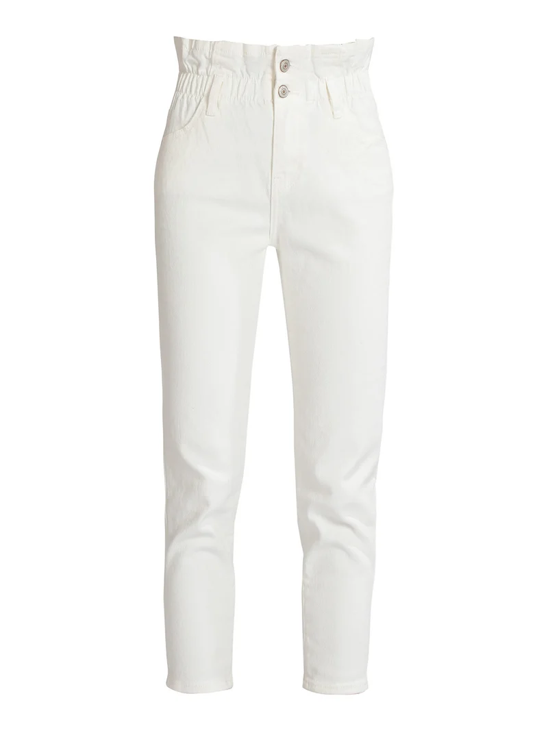Jeans donna bianchi mom fit - bianco