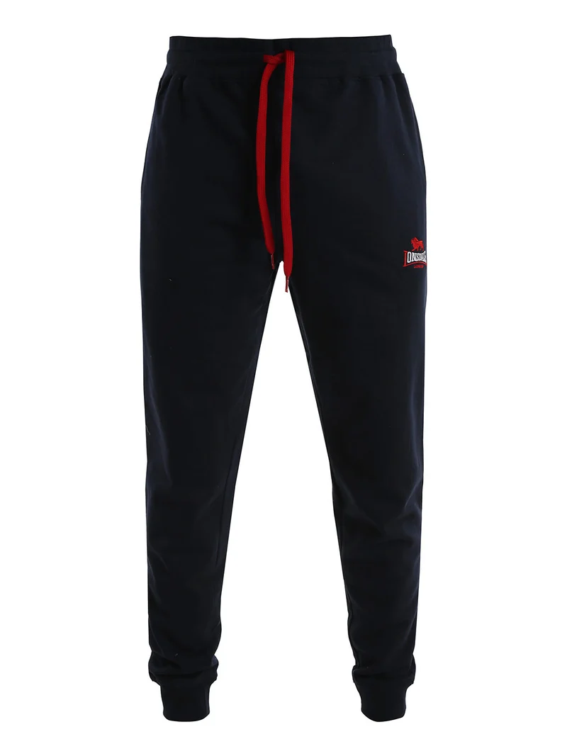 Pantaloni tuta da uomo con coulisse e polsini - blu