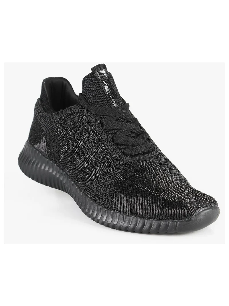 Sneakers nere con lacci - nero