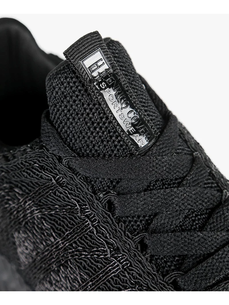 Sneakers nere con lacci - nero