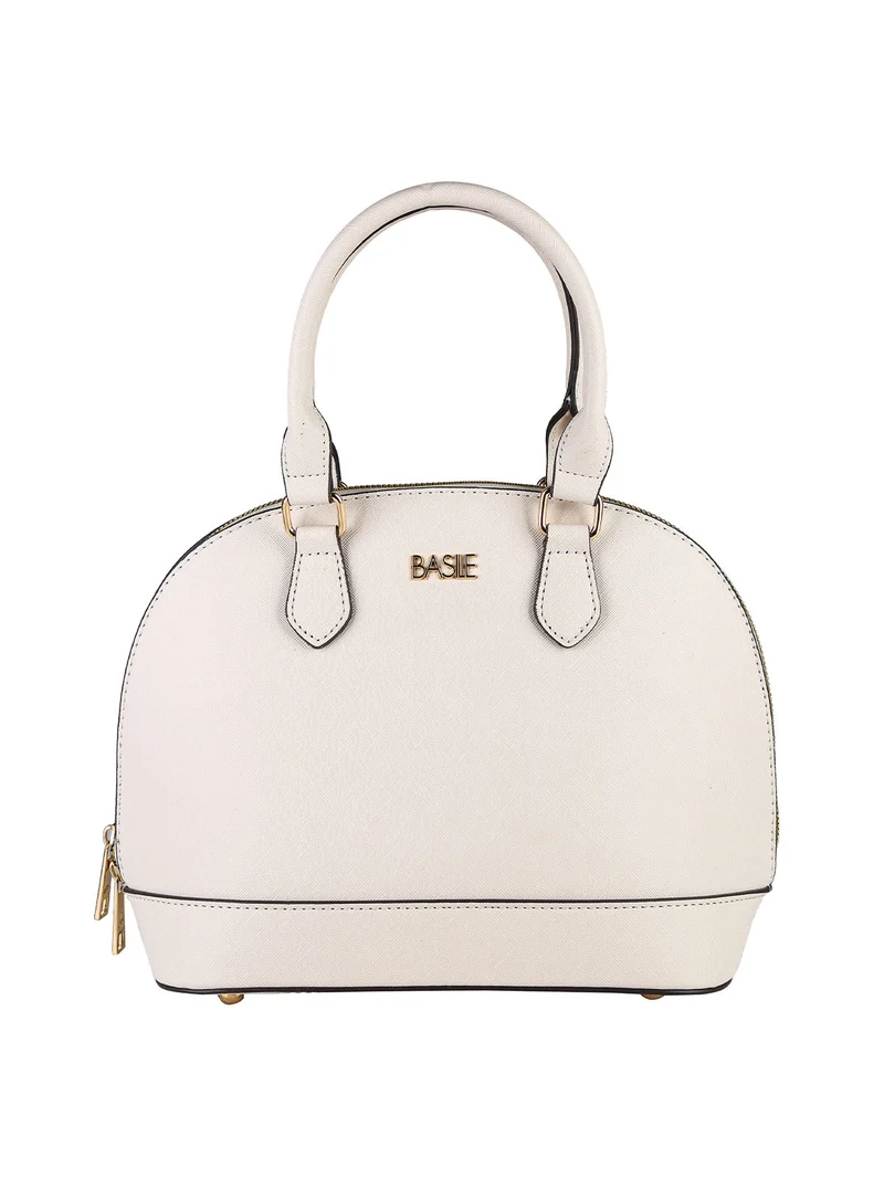 Borsetta frame da donna con doppi manici - beige