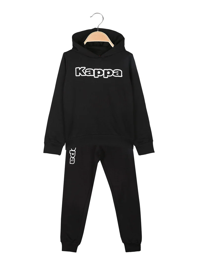 Completo da ragazza 2 pezzi con cappuccio - nero