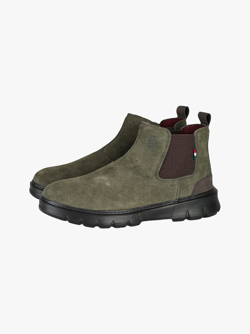 Stivaletti in pelle scamosciata da uomo - militare