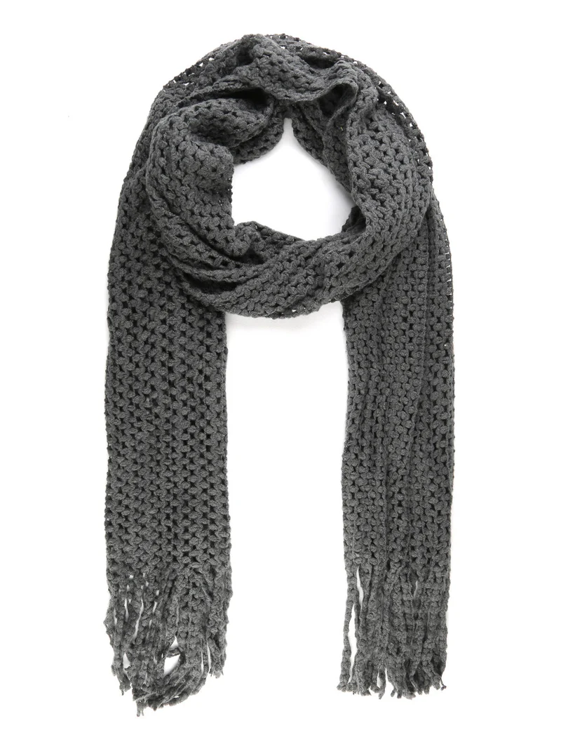 Sciarpa donna con frange - militare