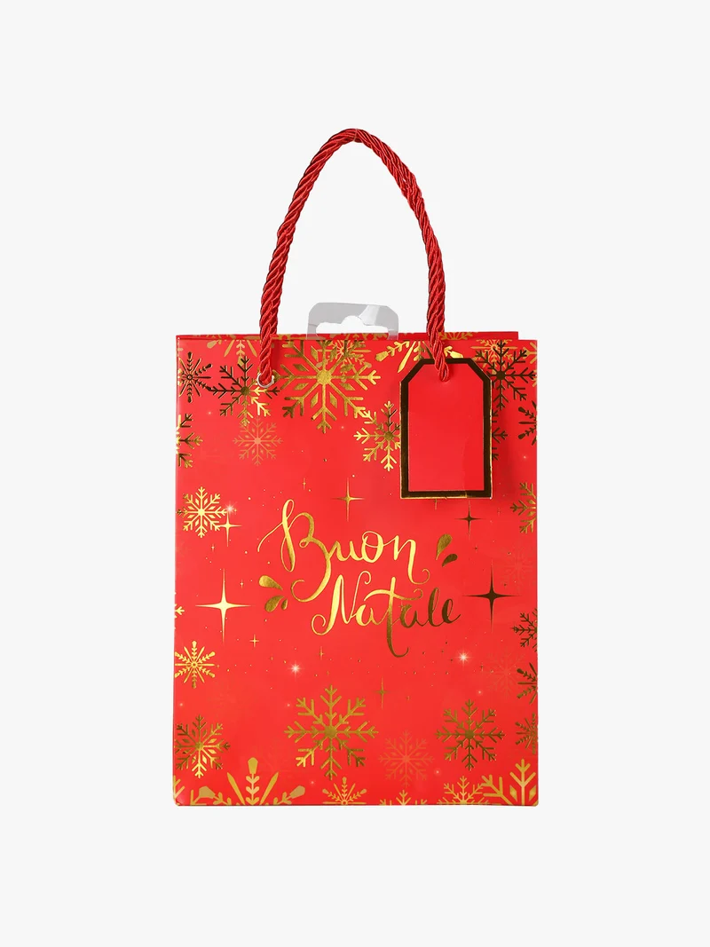 Sacchetto regalo natalizio - rosso