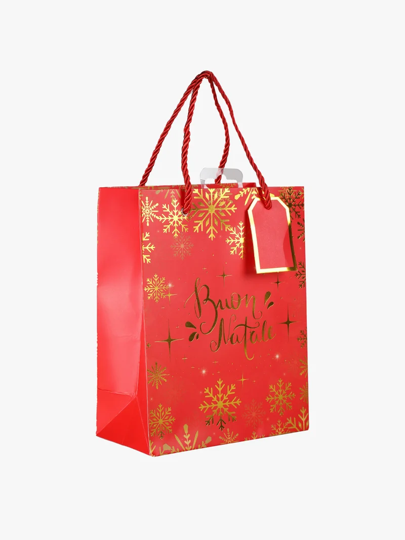 Sacchetto regalo natalizio - rosso