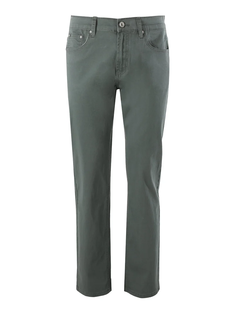 Pantaloni casual da uomo in cotone taglie grandi - militare