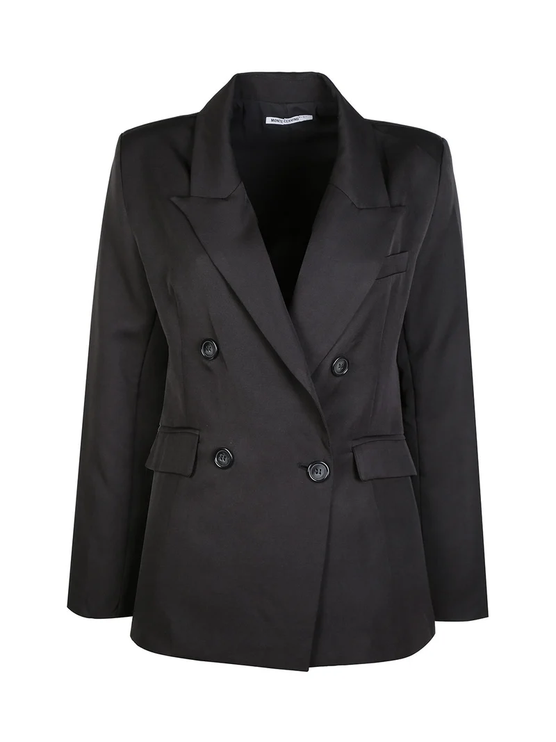 Blazer donna doppiopetto - nero
