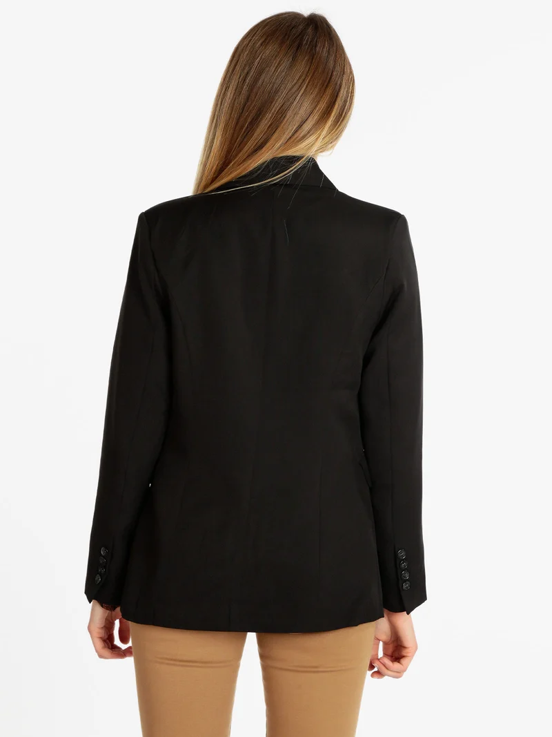 Blazer donna doppiopetto - nero