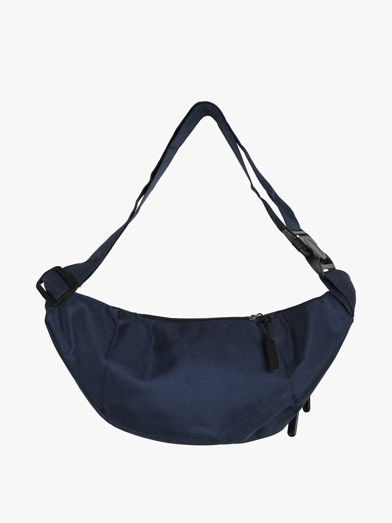 Marsupio in tessuto multitasche - blu
