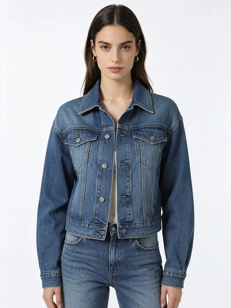 Giacca donna in jeans oversize - jeans