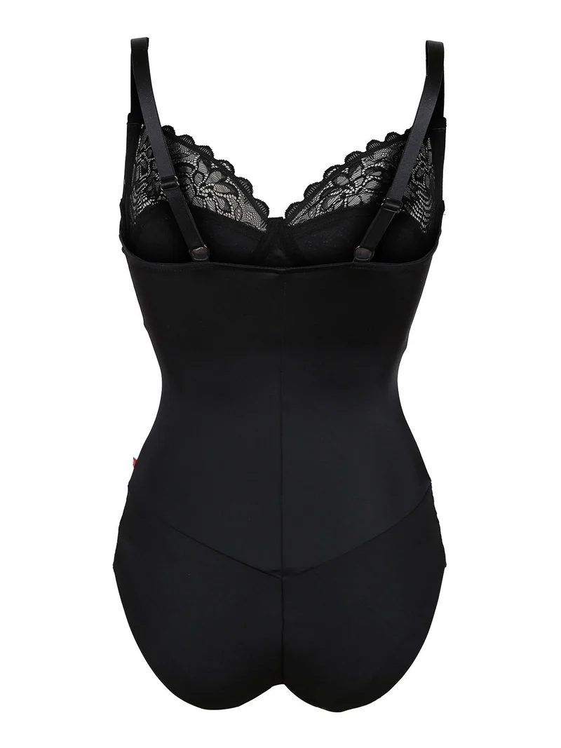 Body donna sfoderato senza ferretto - nero