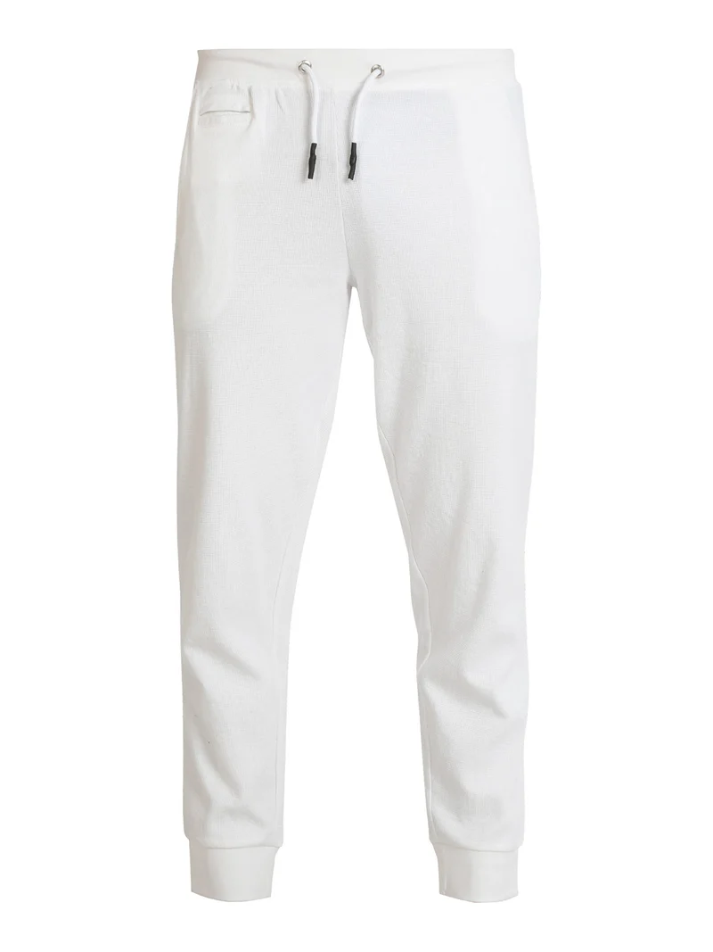 Pantaloni sportivi da uomo in cotone - bianco