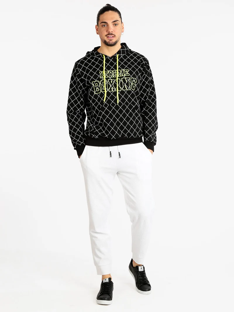 Pantaloni sportivi da uomo in cotone - bianco