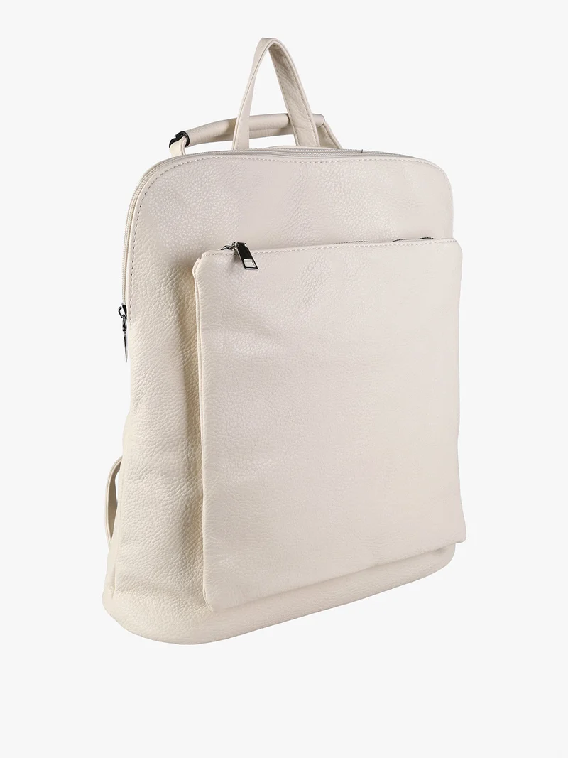 Zaino in ecopelle da donna - beige