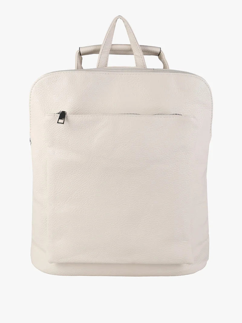 Zaino in ecopelle da donna - beige