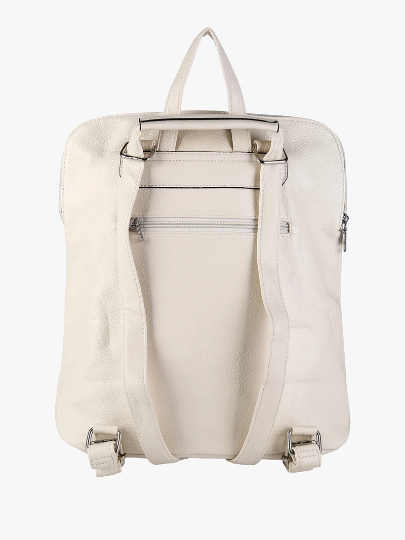 Zaino in ecopelle da donna - beige
