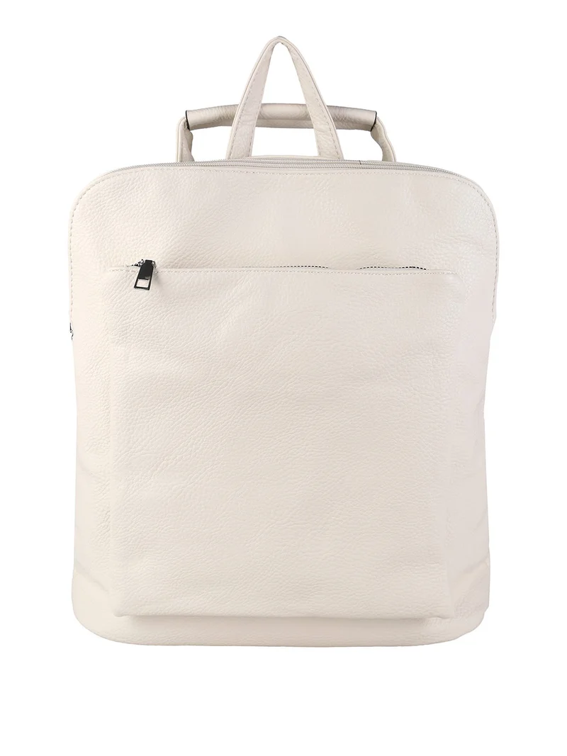 Zaino in ecopelle da donna - beige