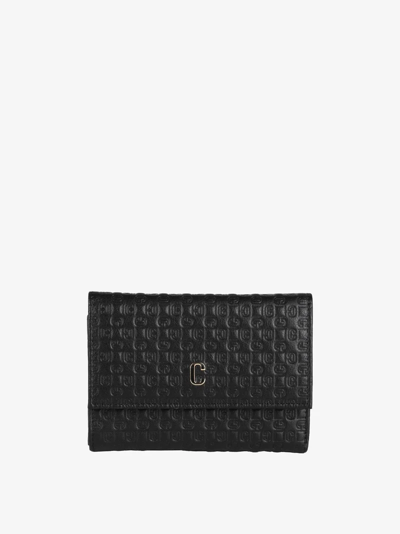 Portafoglio in pelle da donna - nero