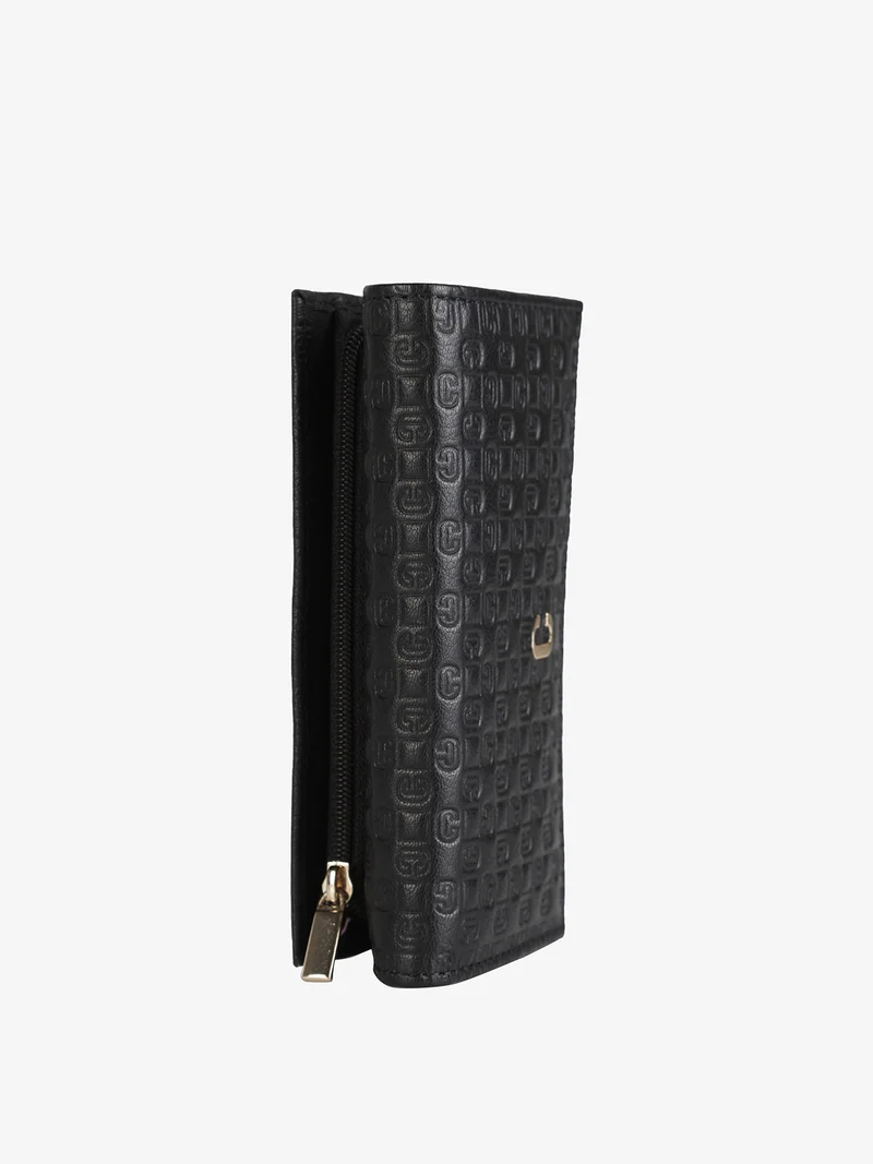 Portafoglio in pelle da donna - nero