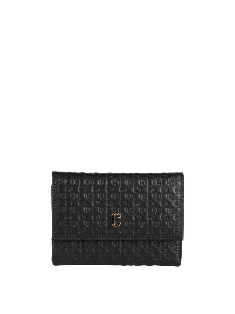 Portafoglio in pelle da donna - nero