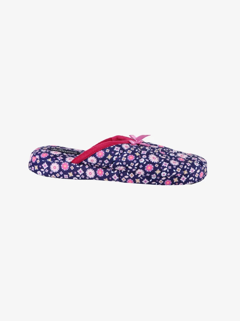 Pantofole donna effetto velluto - blu
