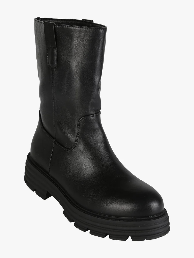 Stivaletti donna con suola alta - nero
