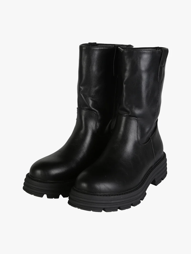 Stivaletti donna con suola alta - nero