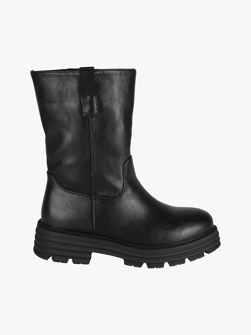 Stivaletti donna con suola alta - nero