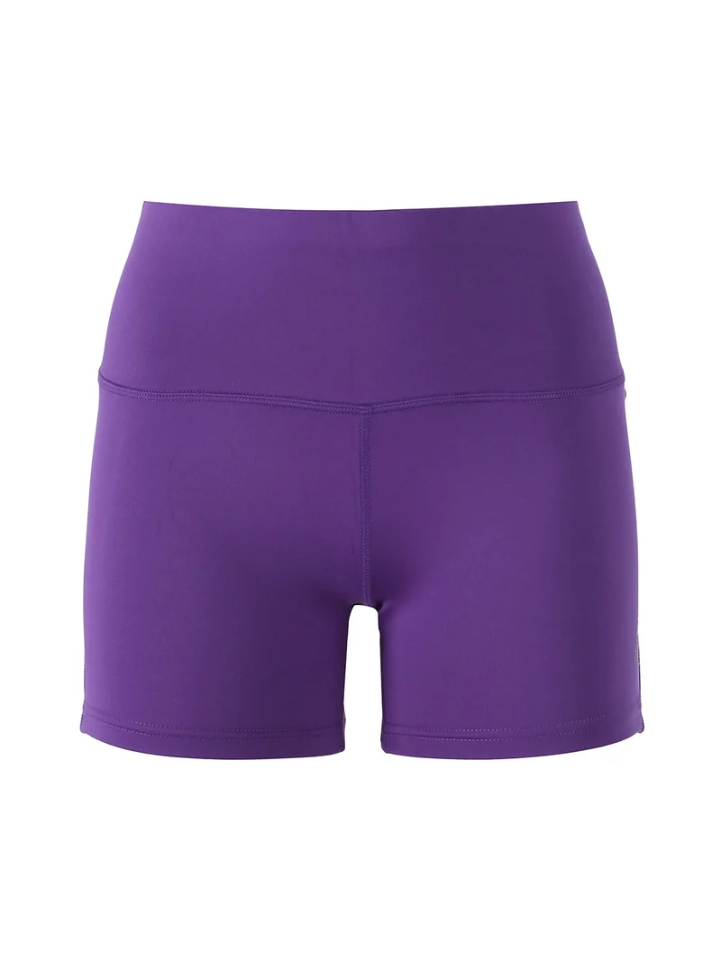 Shorts sportivi da donna elasticizzati - viola