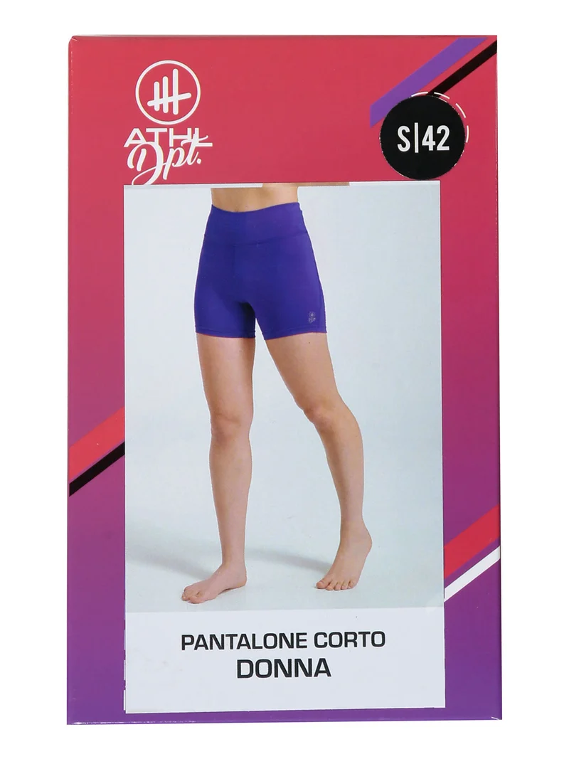 Shorts sportivi da donna elasticizzati - viola