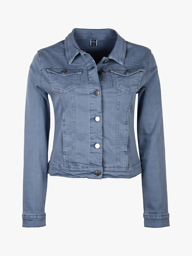 Giacca donna in jeans - azzurro