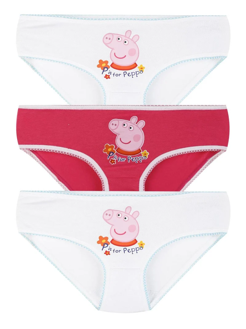 Tris slip bambina in cotone - assortito