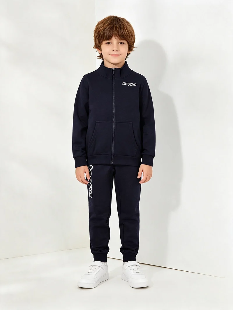 Completo tuta da bambino 2 pezzi con zip - blu scuro