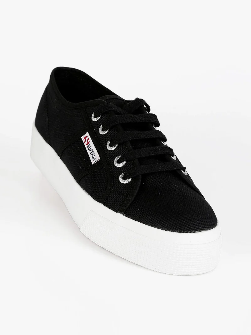 Scarpe donna in tela con platform 2730 COTU - nero