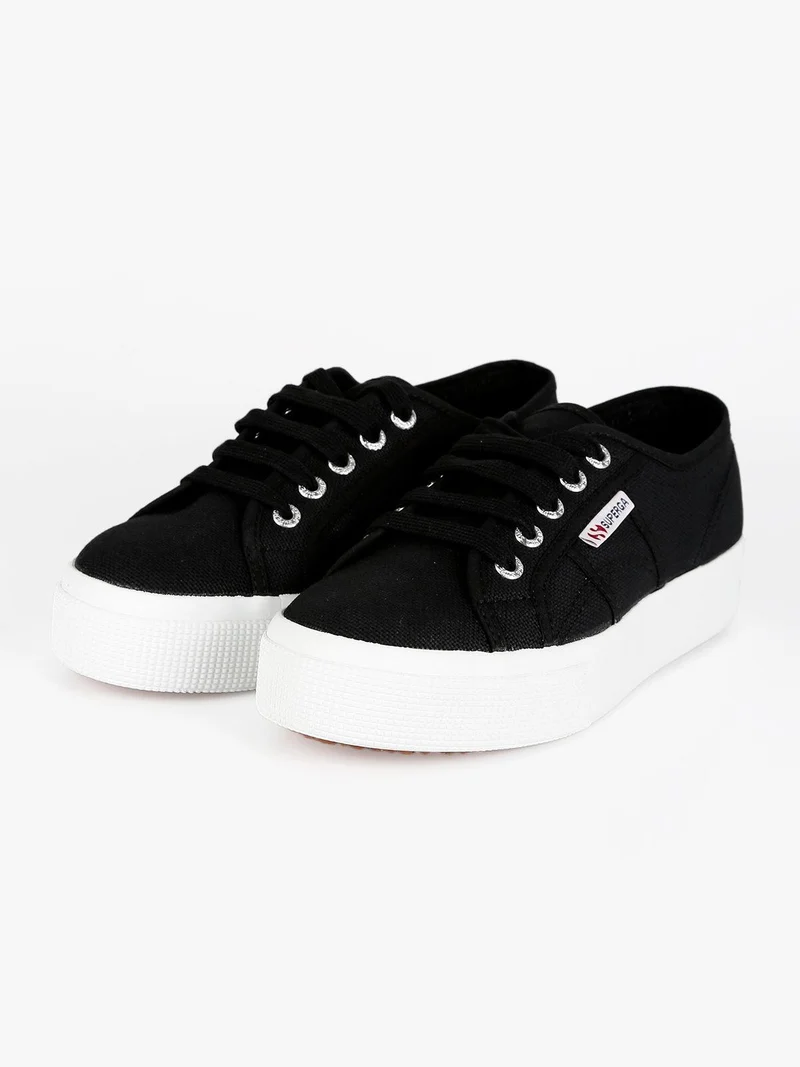 Scarpe donna in tela con platform 2730 COTU - nero