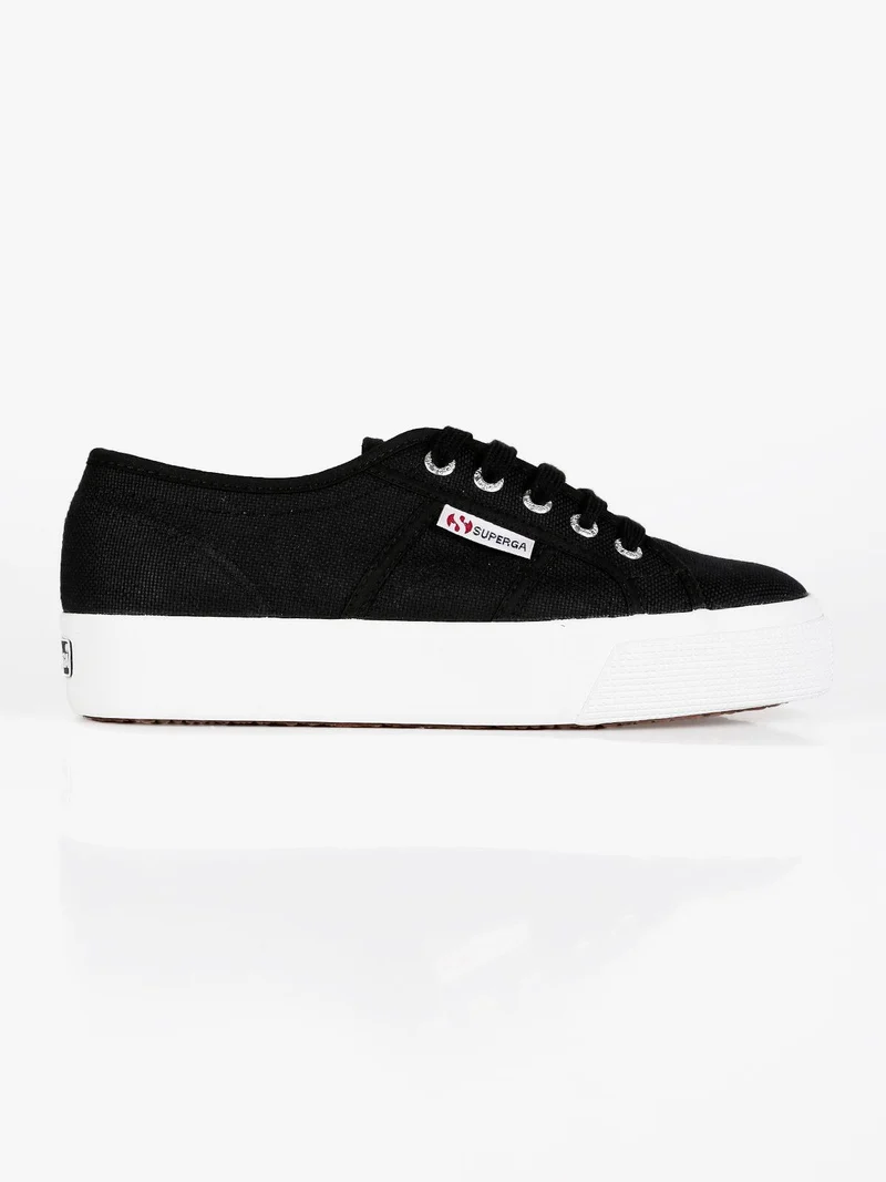 Scarpe donna in tela con platform 2730 COTU - nero