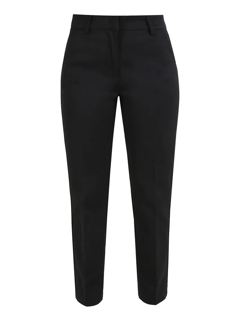Pantaloni donna slim fit a sigaretta - nero