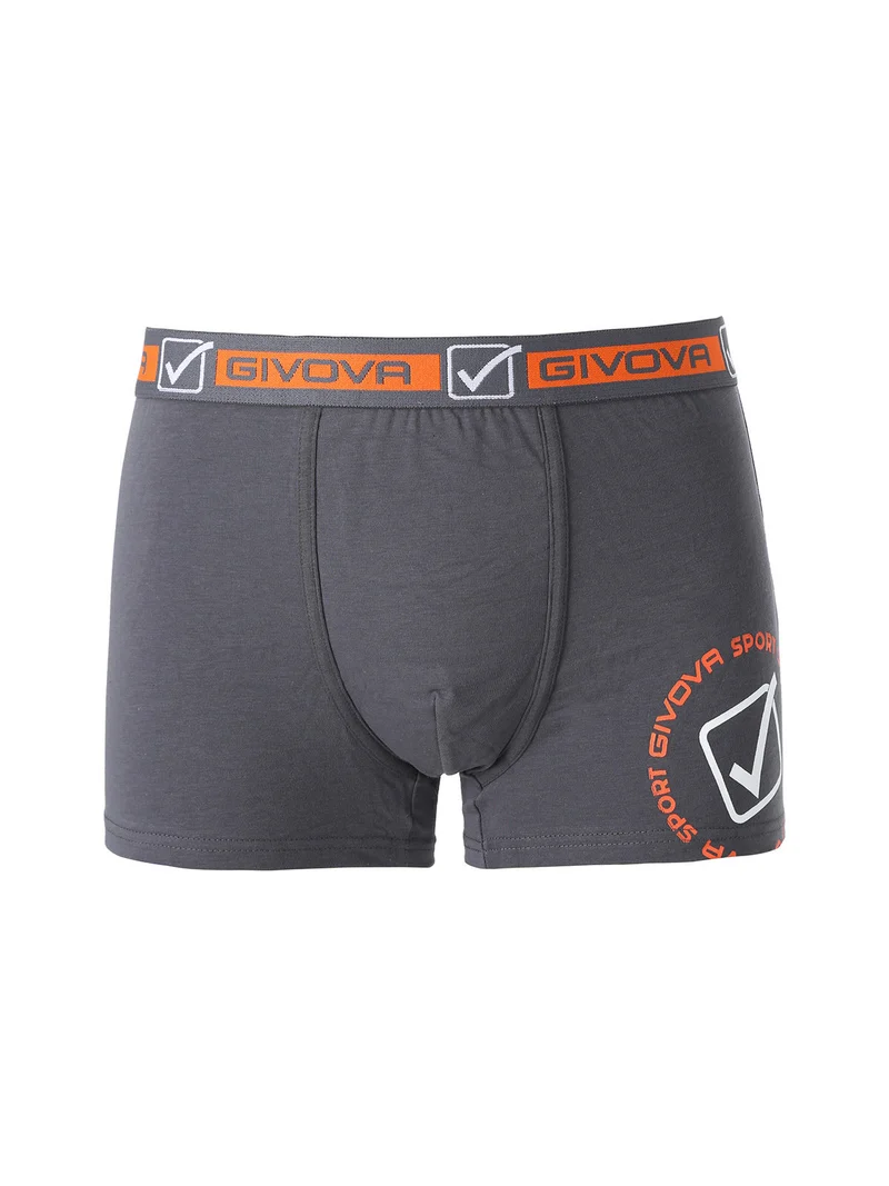 Boxer da uomo in cotone bielastico - grigio