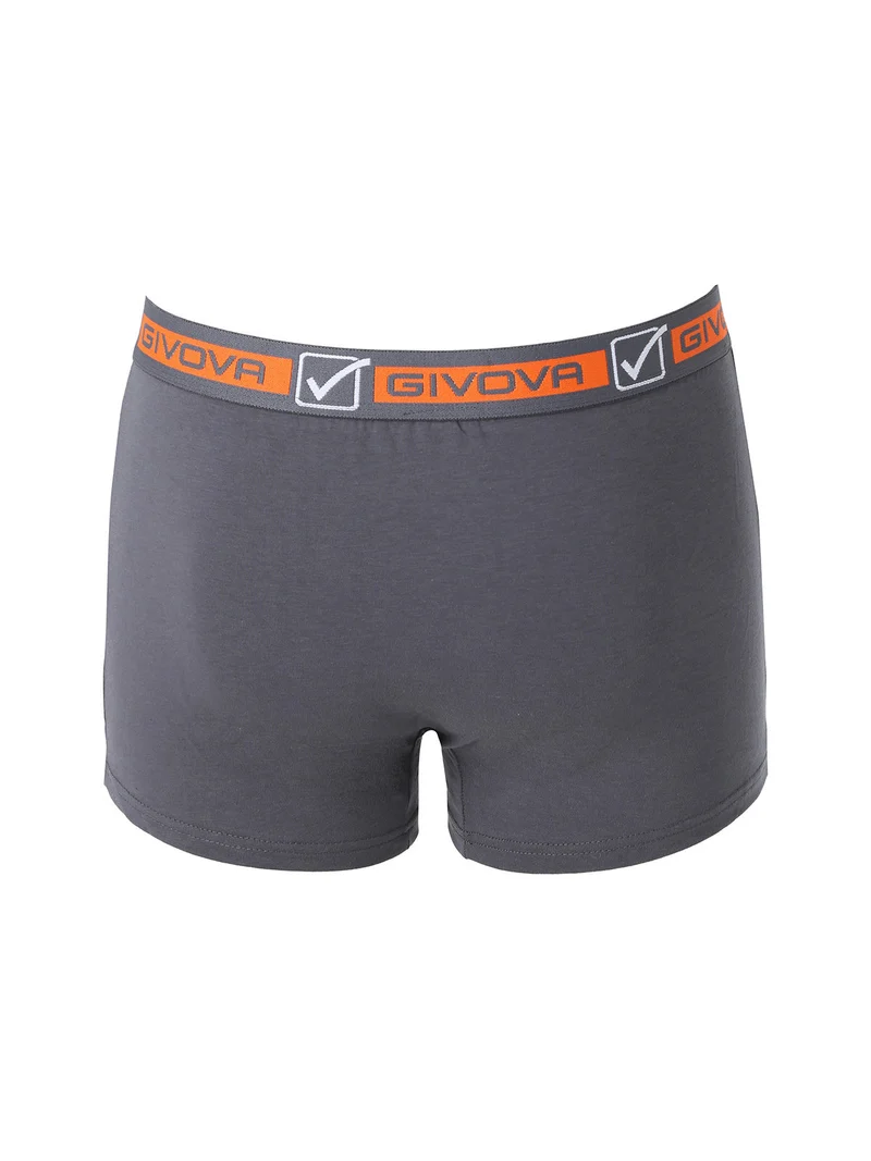 Boxer da uomo in cotone bielastico - grigio