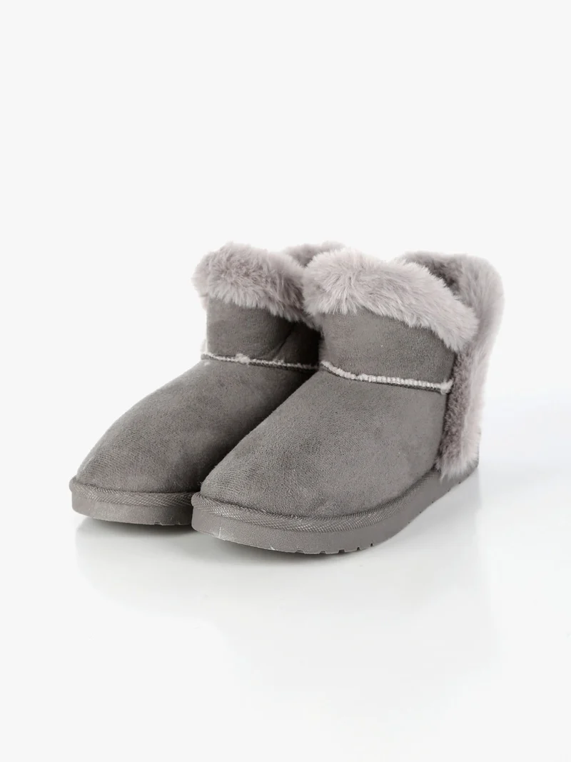 Stivaletto basso da bambina imbottito - grigio
