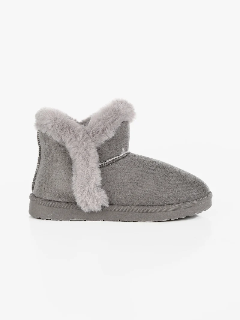Stivaletto basso da bambina imbottito - grigio