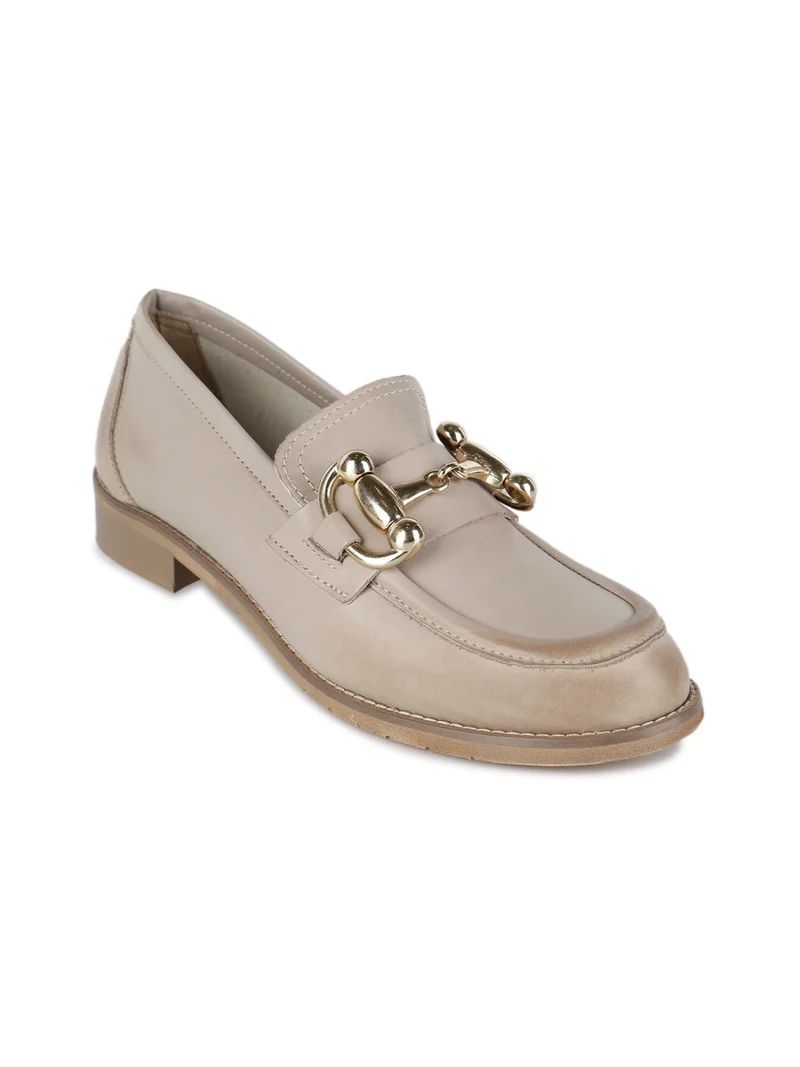 Mocassini in pelle donna - taupe