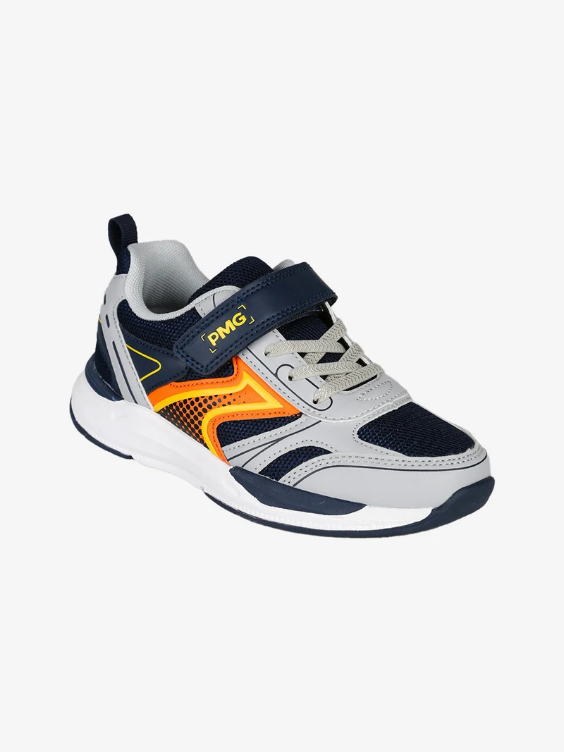 Sneakers da ragazzo con strappo e lacci elastici - multicolore