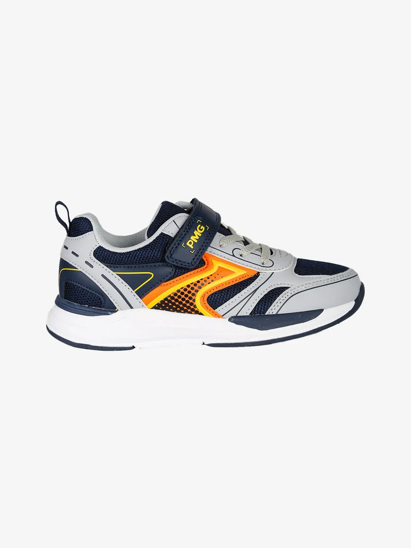 Sneakers da ragazzo con strappo e lacci elastici - multicolore
