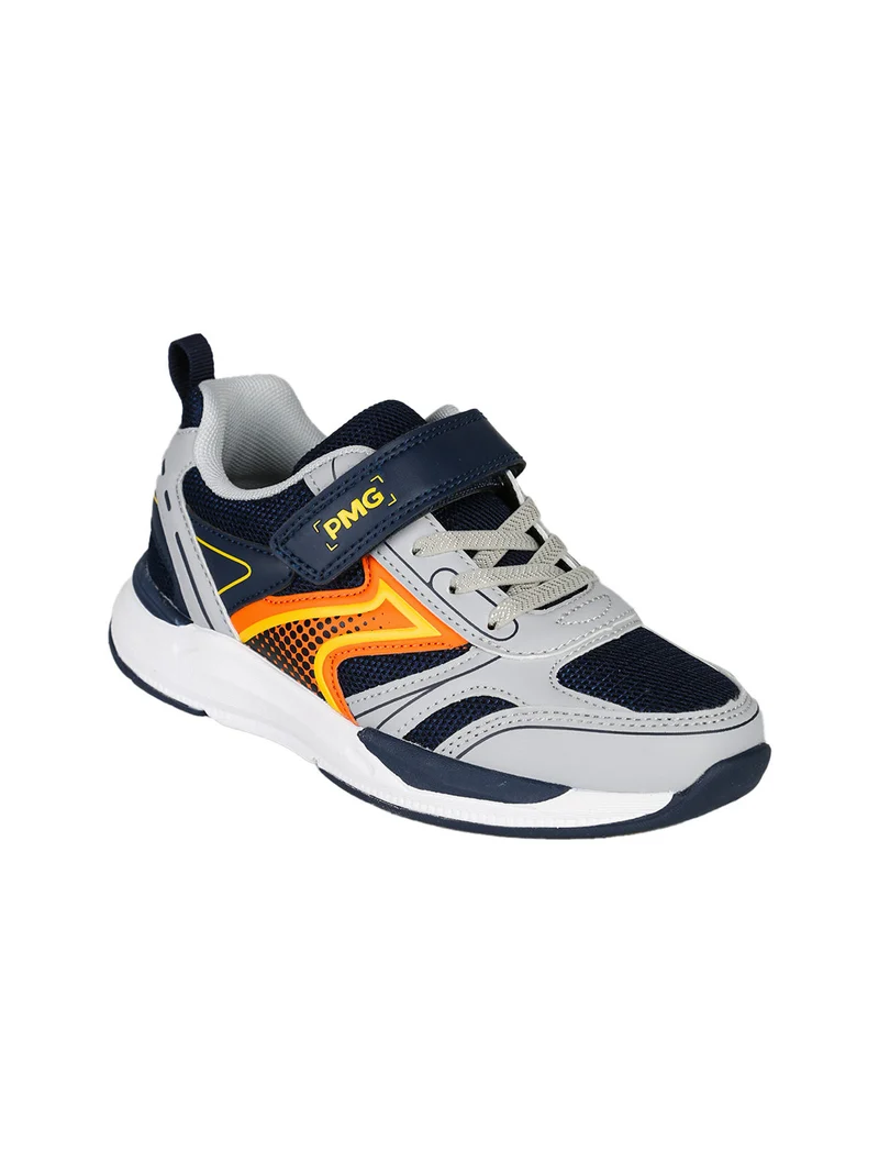 Sneakers da ragazzo con strappo e lacci elastici - multicolore