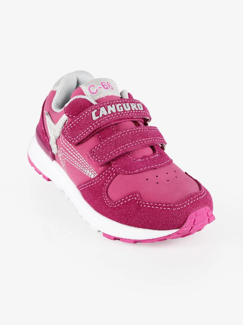 Scarpe sportive per bambina con strappi - fucsia
