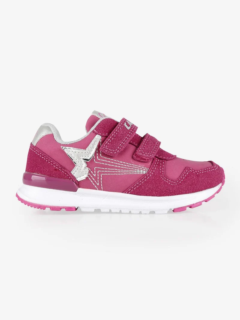 Scarpe sportive per bambina con strappi - fucsia